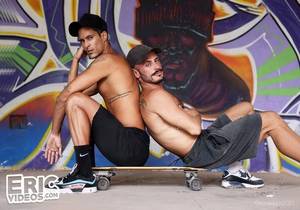 Ray Loaded on his skateboard – Diego Sphynx, Ray Crosswell (Bareback)