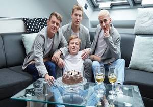 James Lewis, Sam Brook, David Kelly & Justin Palmer «Birthday Bang» (Bareback) 